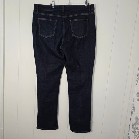 Talbots Vintage Straight Jeans Dark Wash NWOT Denim Size 16P/33 - Picture 5 of 6